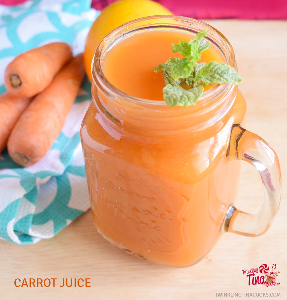 Carrot juice recipe  How to make carrot juice in juicer mixer
